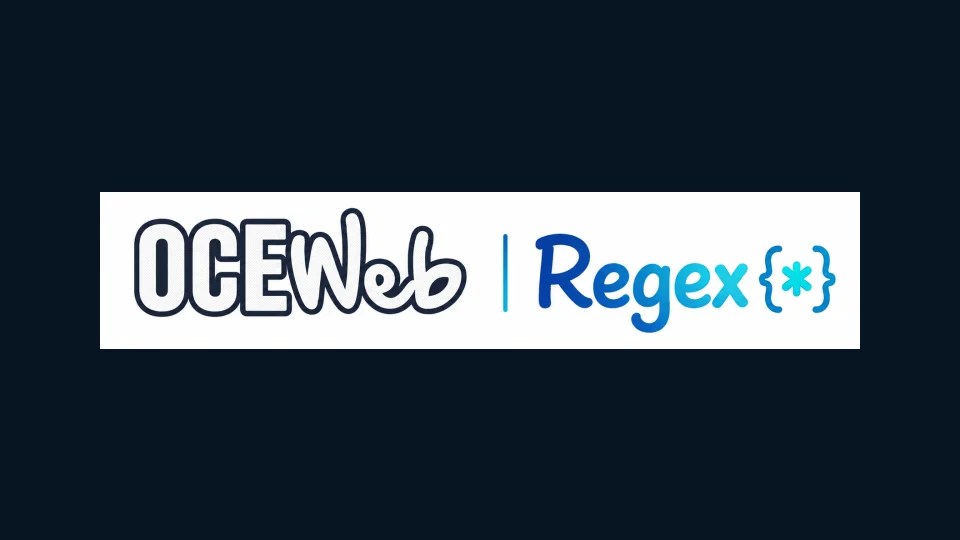 Logo ufficiale OCEWeb RegEx su sfondo scuro